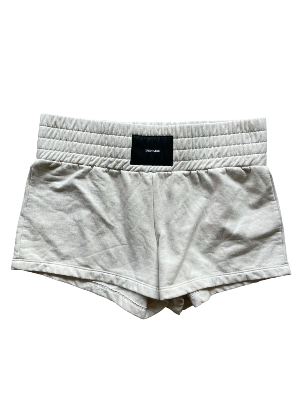 Talentless Cream Sweat Shorts Small